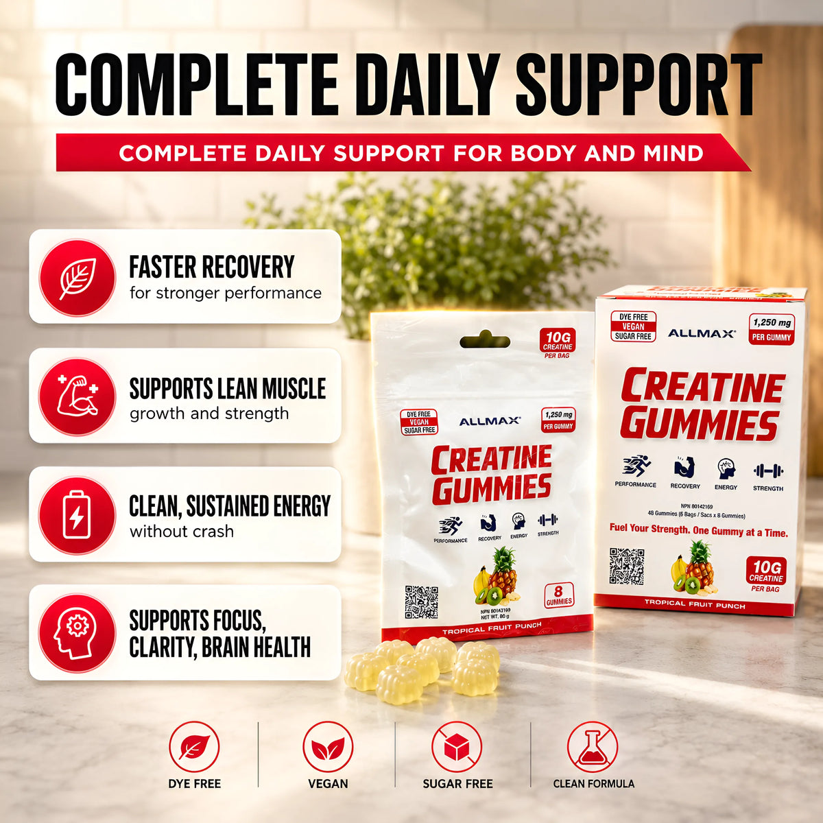 Creatine Gummies Pouches
