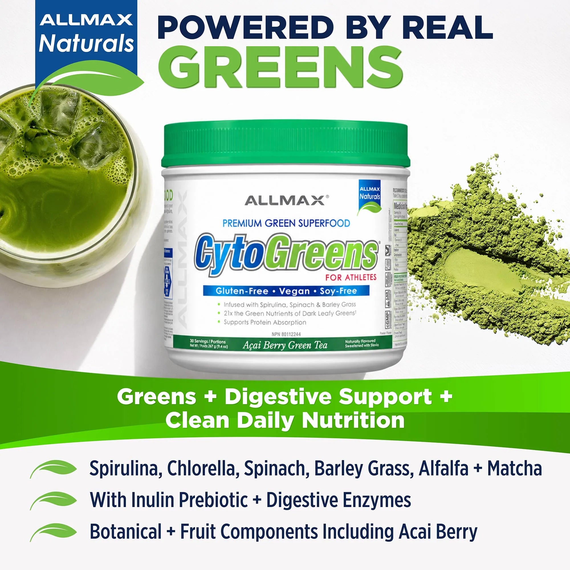 Cytogreens : poudre de légumes verts