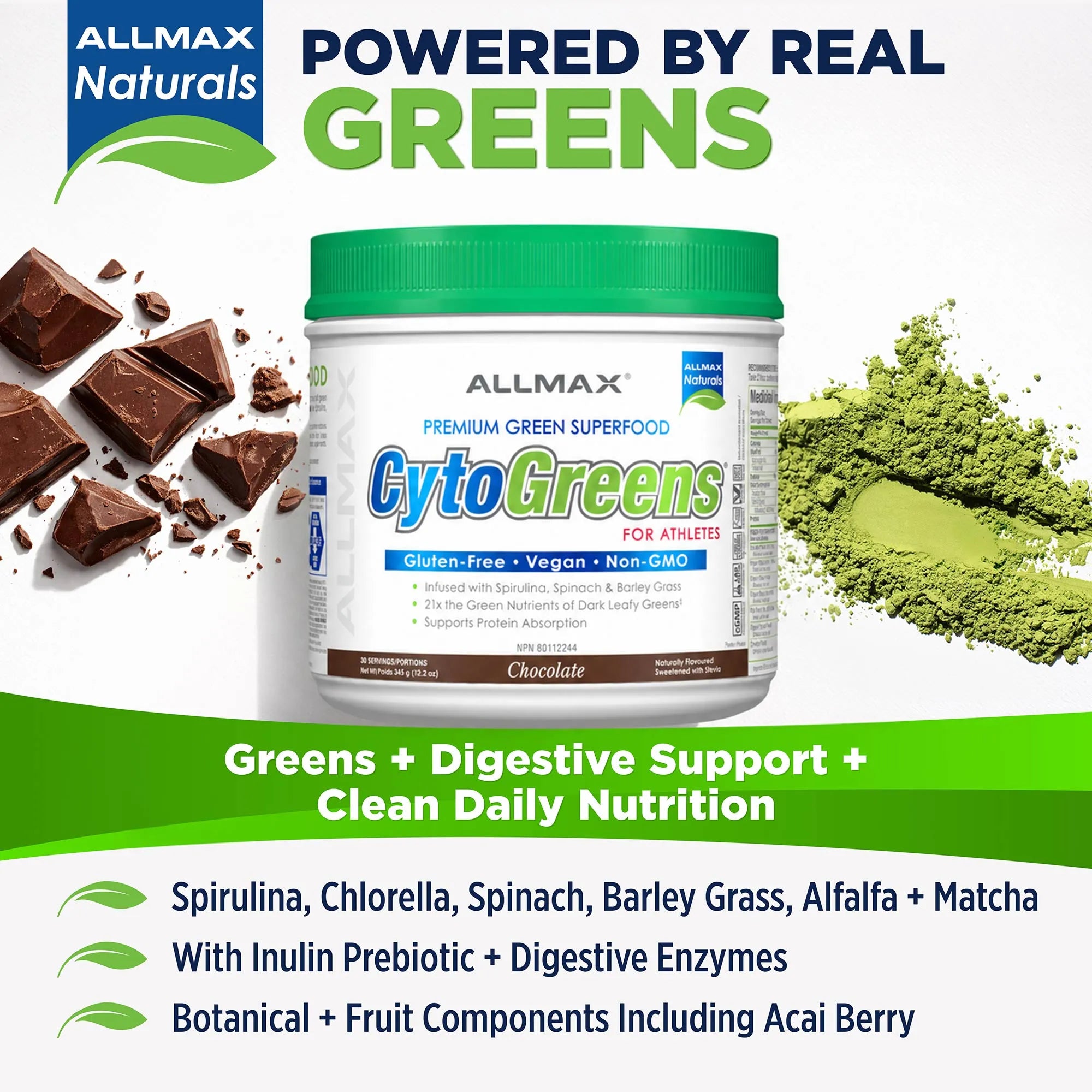 Cytogreens : poudre de légumes verts