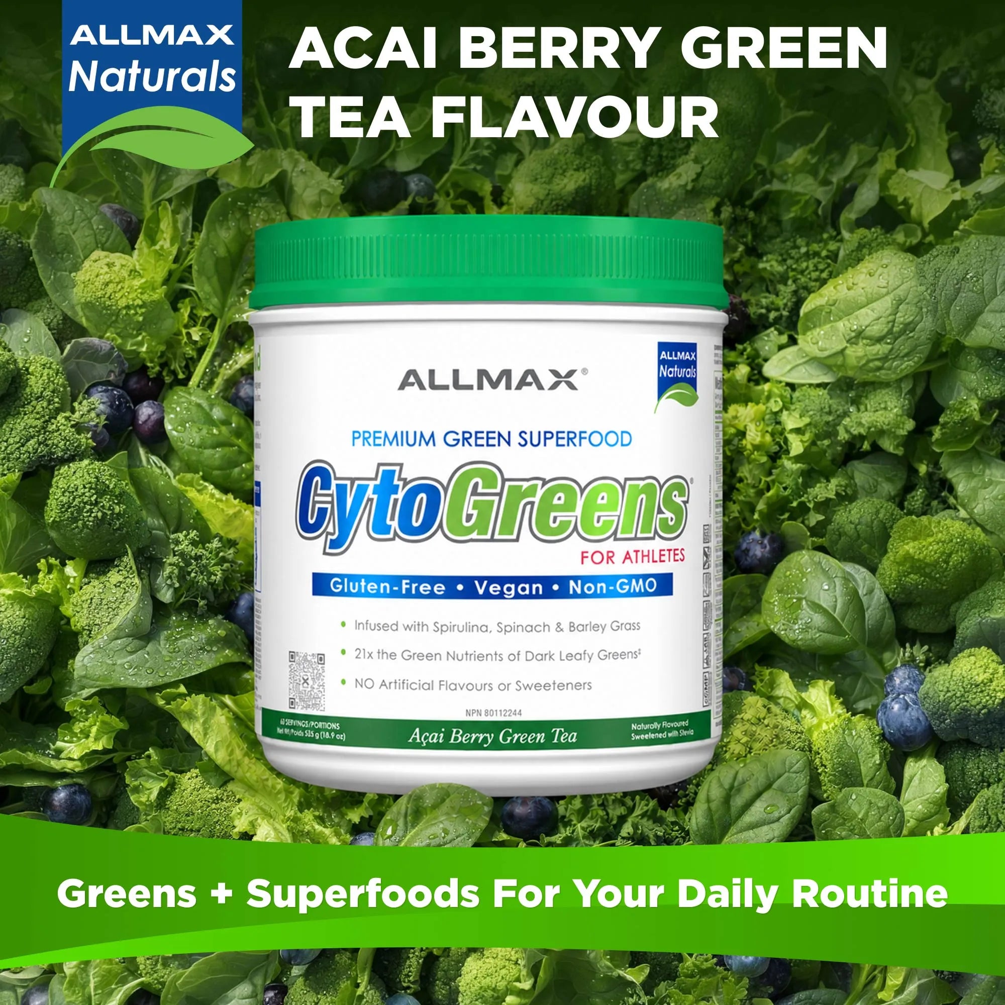Cytogreens : poudre de légumes verts