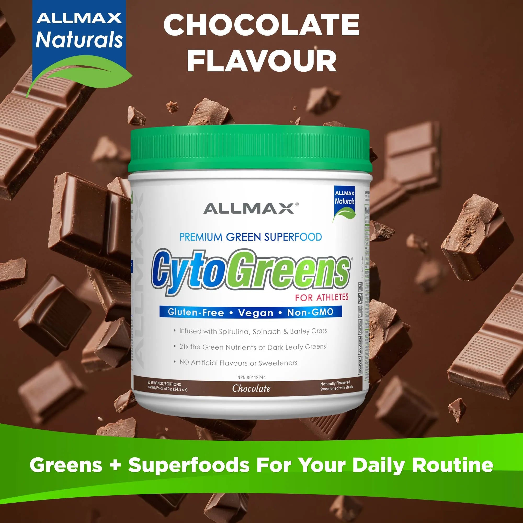 Cytogreens : poudre de légumes verts
