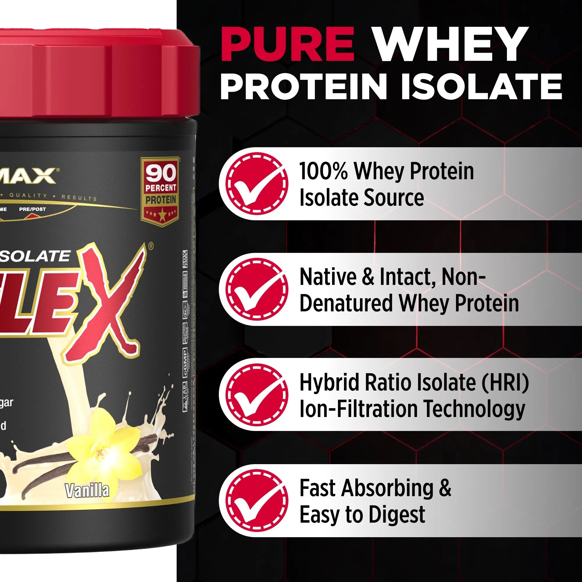 Isoflex: 100% Pure Whey Protein Isolate Powder