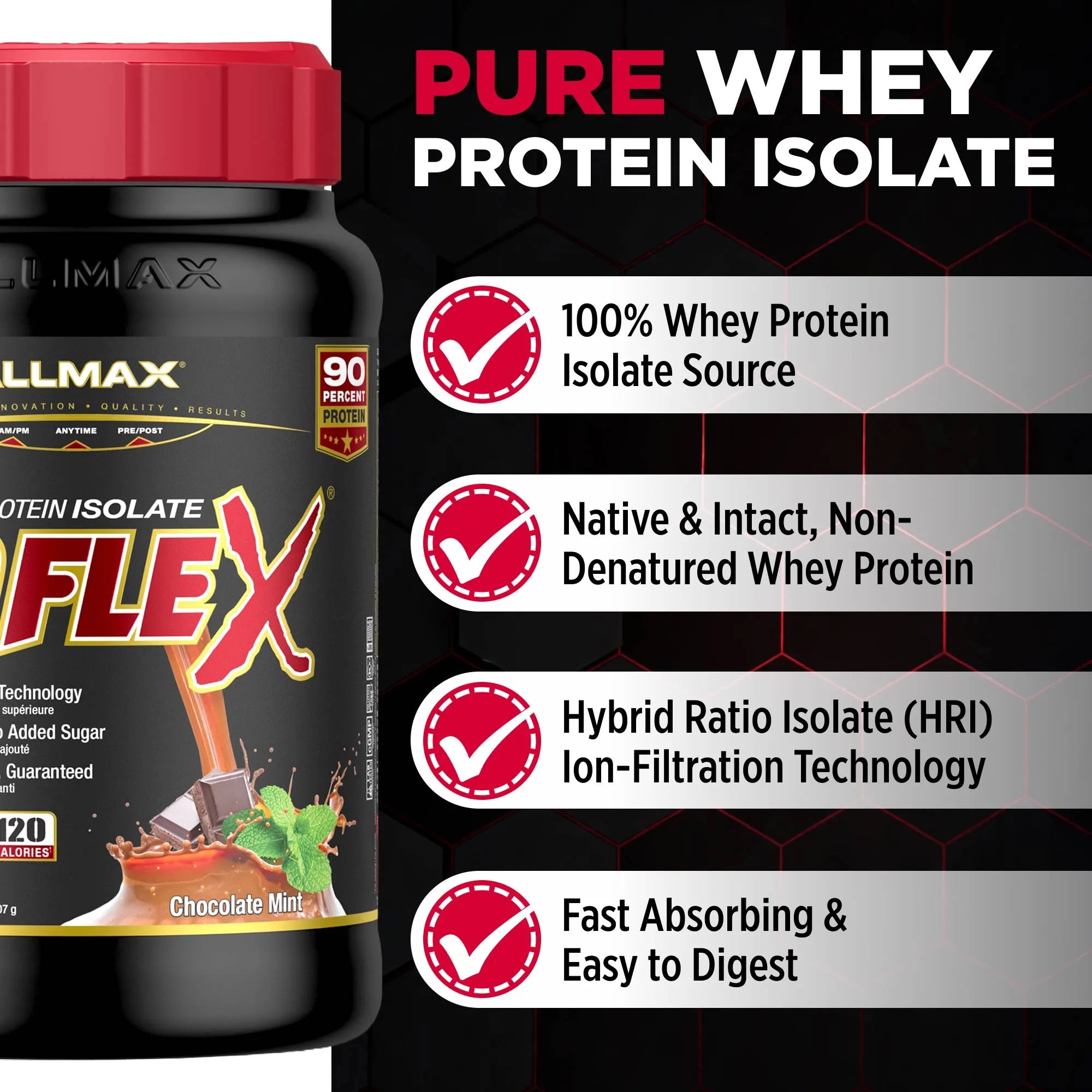 Isoflex: 100% Pure Whey Protein Isolate Powder