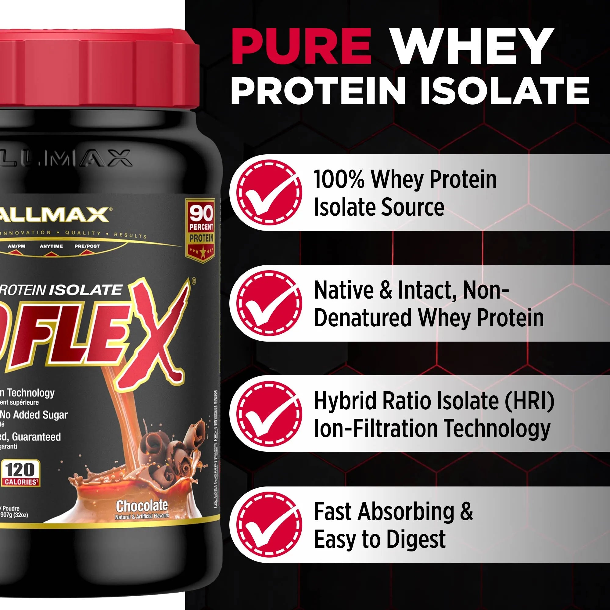 Isoflex: 100% Pure Whey Protein Isolate Powder