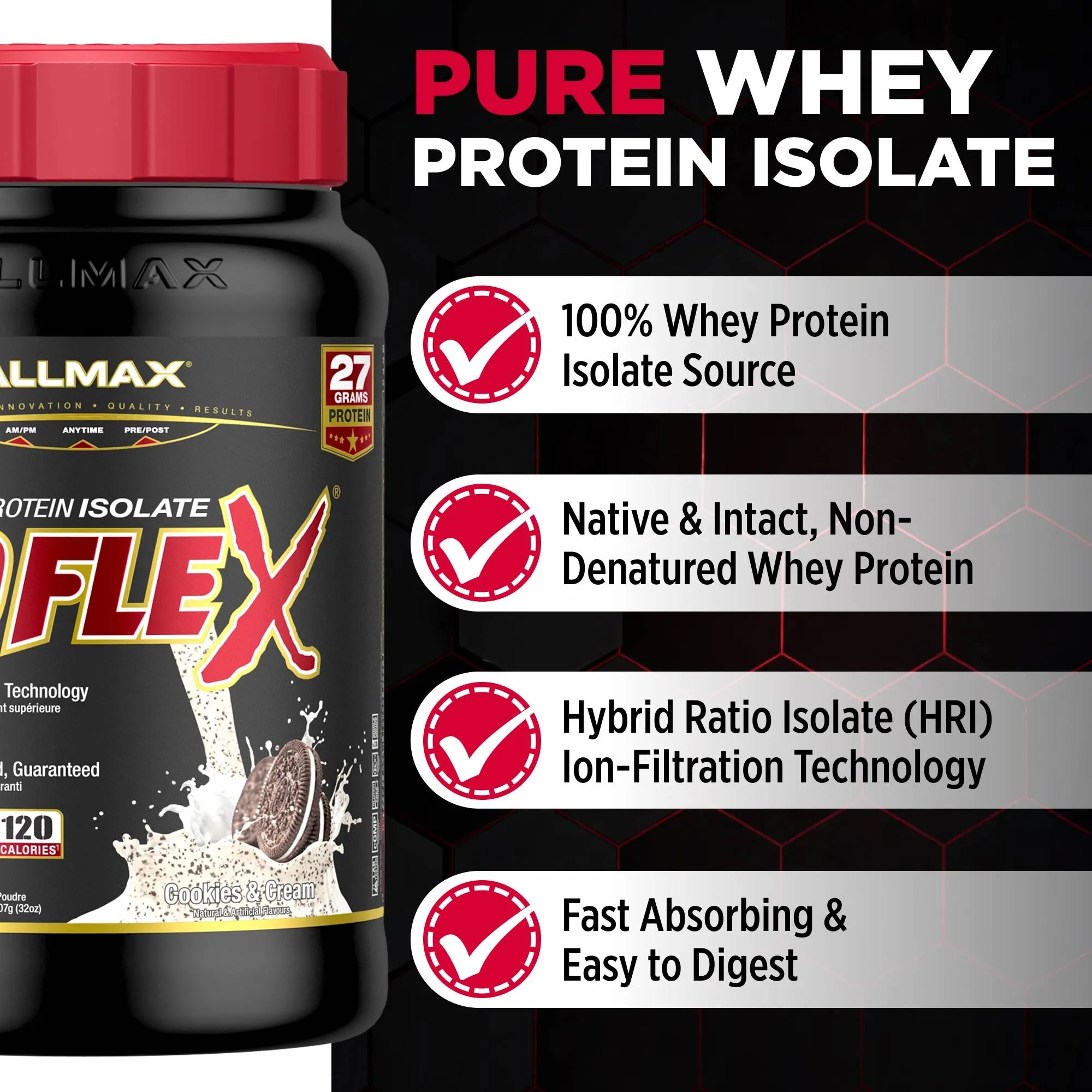 Isoflex: 100% Pure Whey Protein Isolate Powder