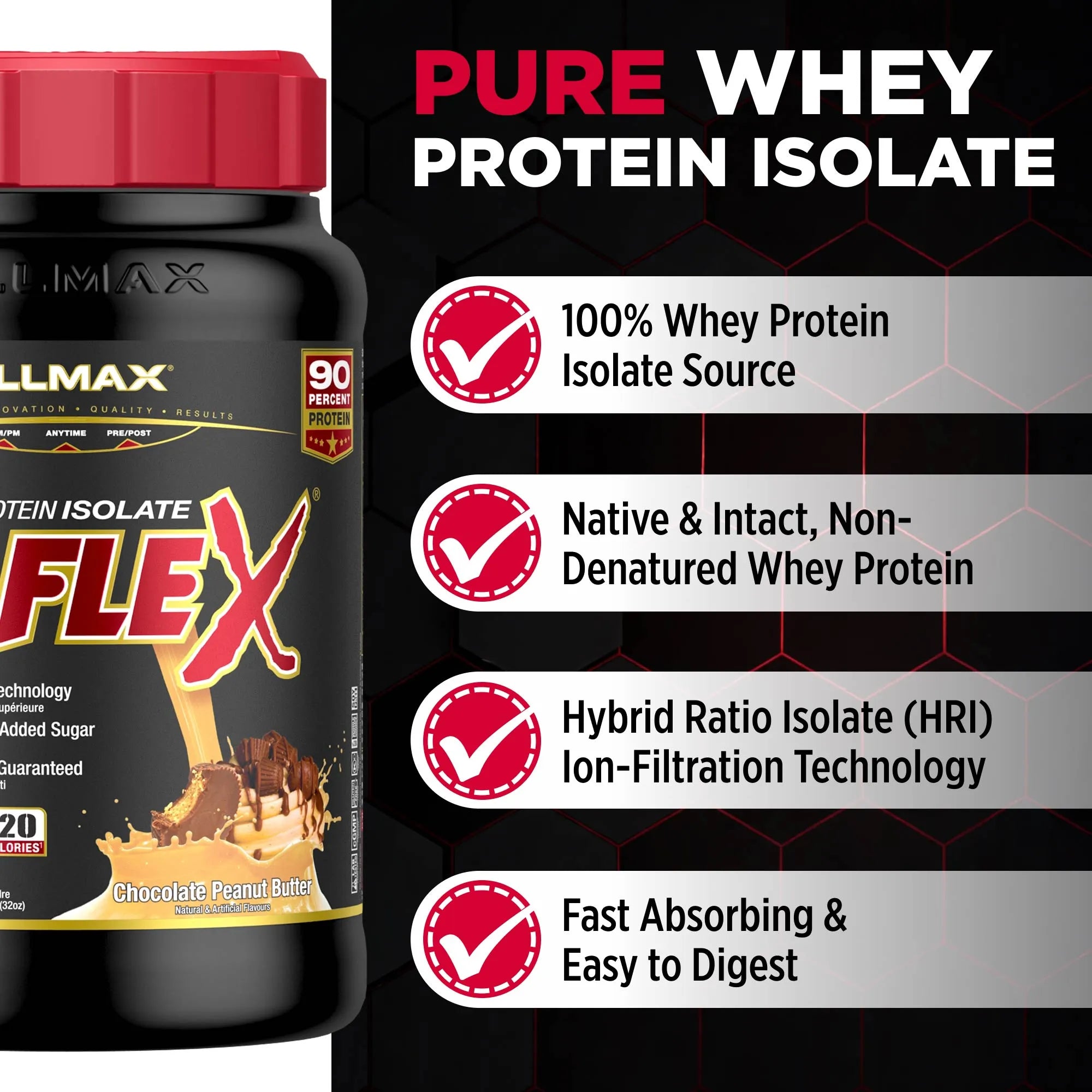 Isoflex: 100% Pure Whey Protein Isolate Powder