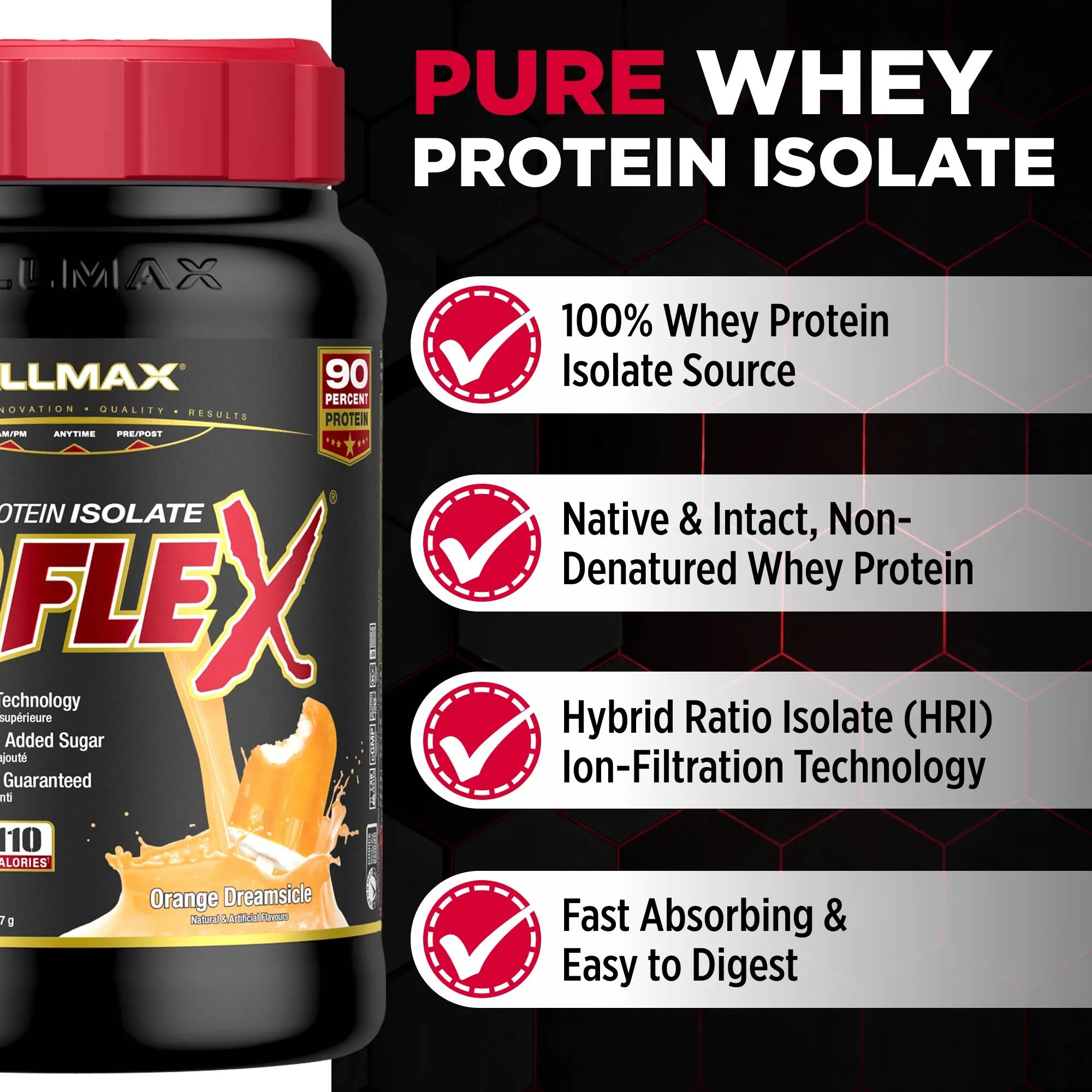 Isoflex: 100% Pure Whey Protein Isolate Powder