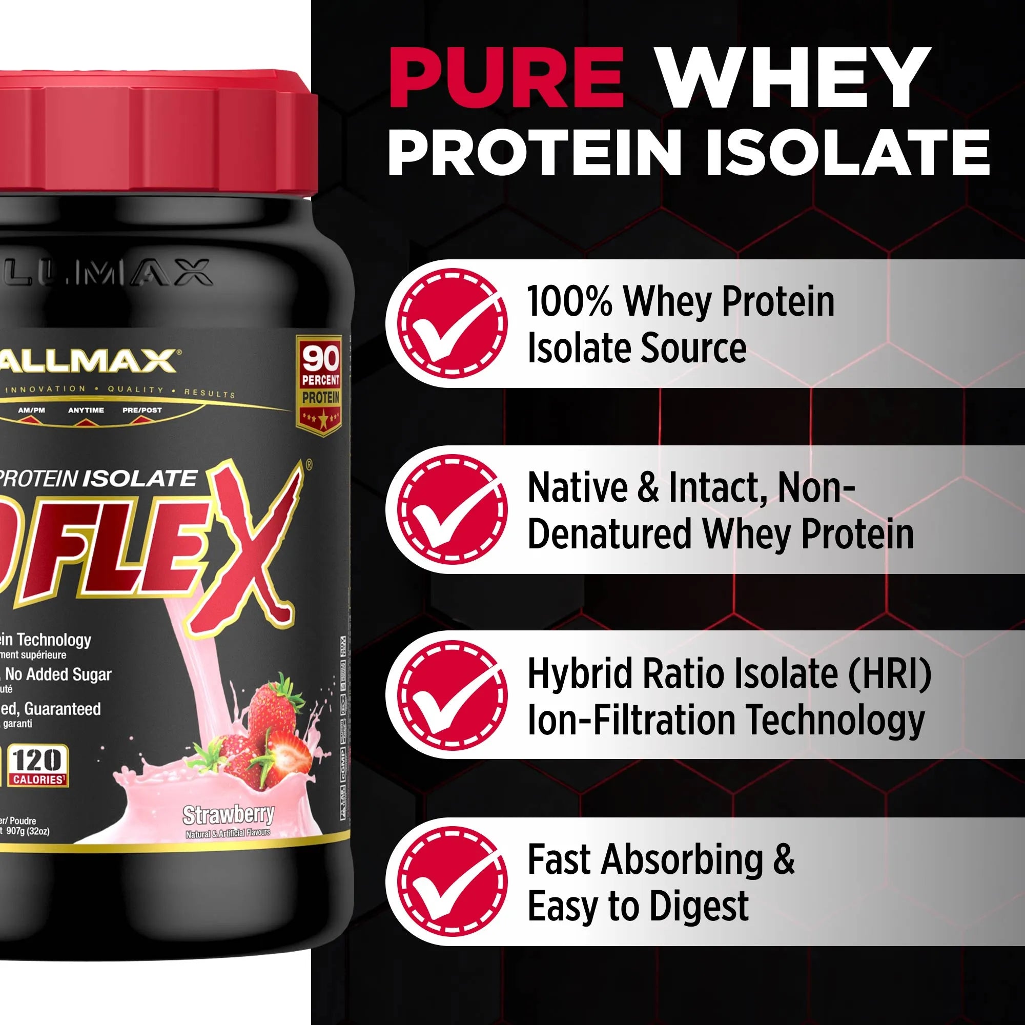 Isoflex: 100% Pure Whey Protein Isolate Powder