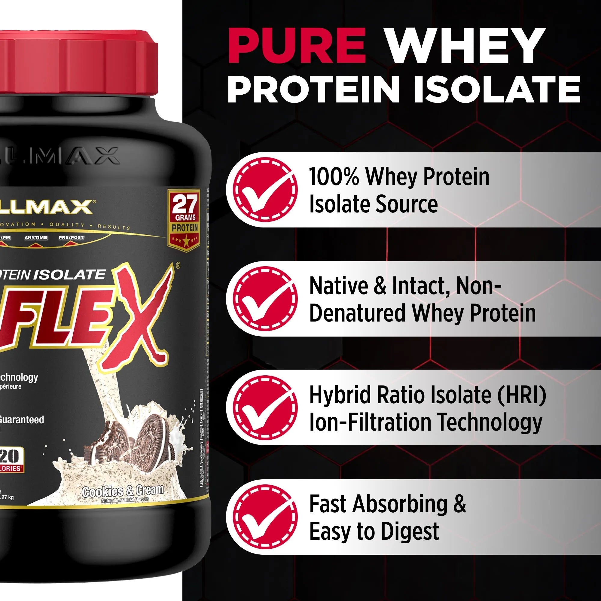 Isoflex: 100% Pure Whey Protein Isolate Powder