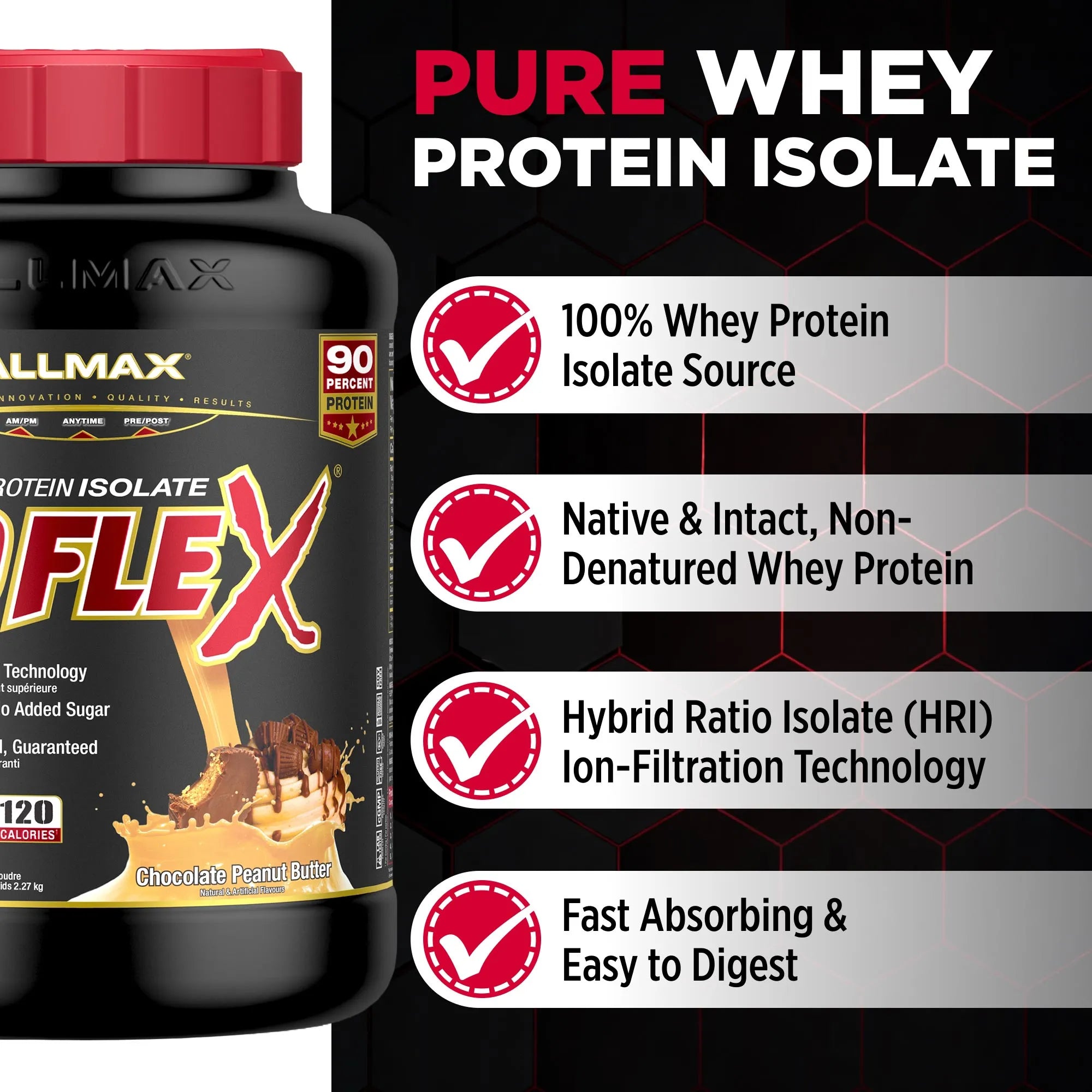 Isoflex: 100% Pure Whey Protein Isolate Powder