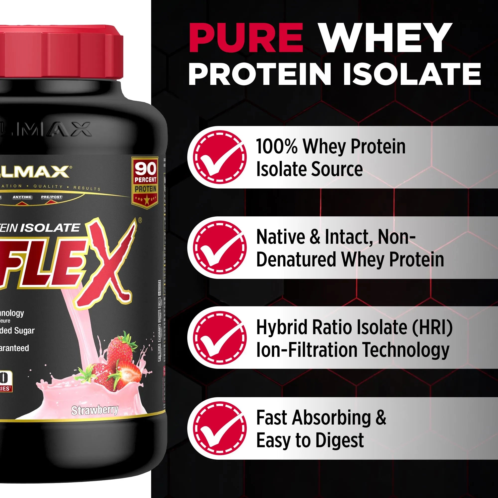 Isoflex: 100% Pure Whey Protein Isolate Powder