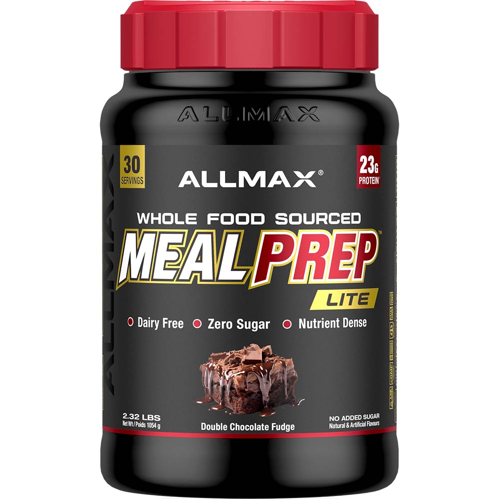 ALLMAX Meal Prep Lite supplement in Double Chocolate Fudge flavour.