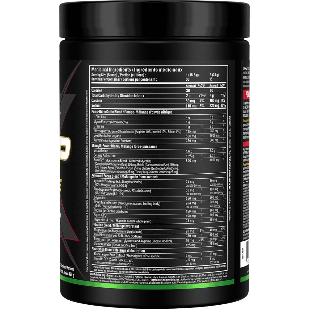 Impact Pump Xtreme by ALLMAX Nutrition in Sour Gummy Flavor and 465g Size.