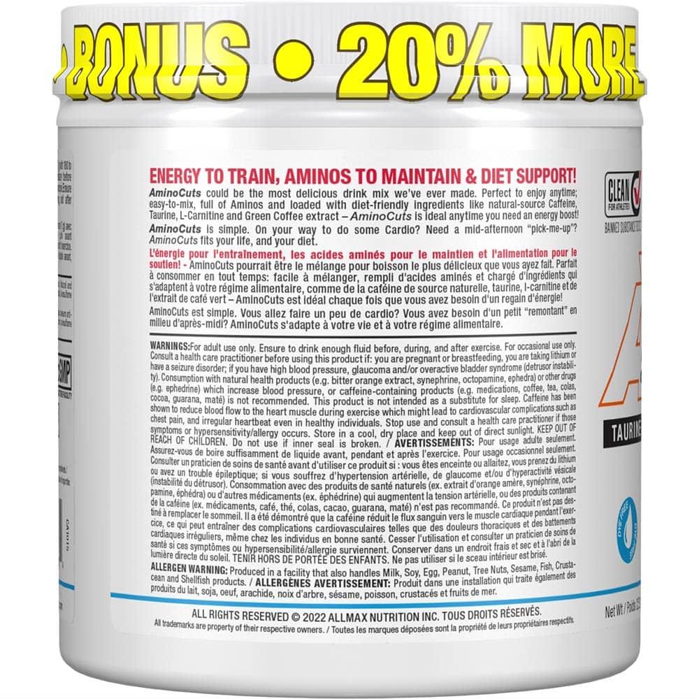 ACUTS by ALLMAX Nutrition in Blue Rasp Flavour and 252g Size. 