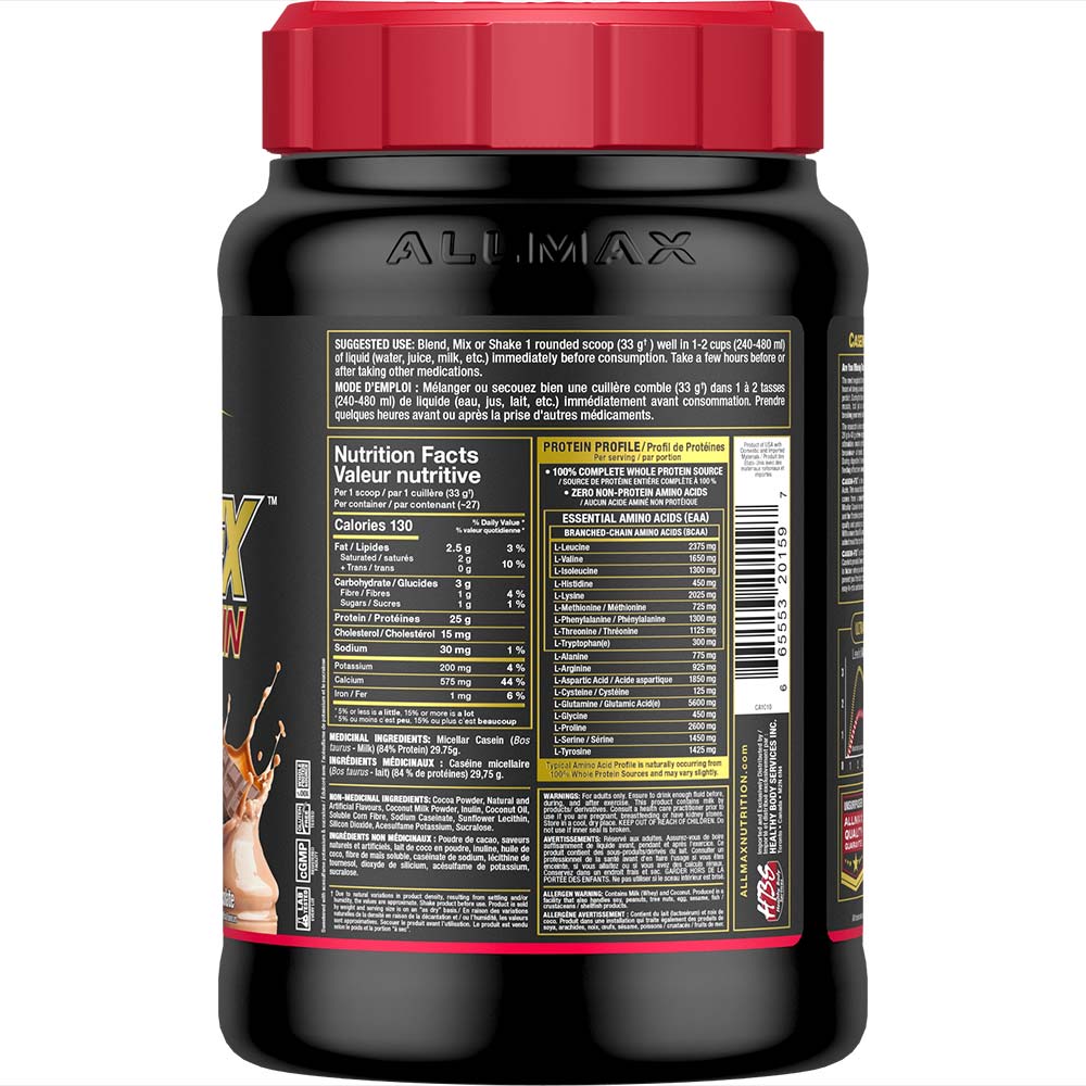 Casein-FX Protein Powder by ALLMAX Nutrition in Chocolate Flavour and 2lb Size. SFP