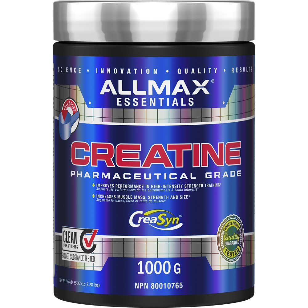 Creatine Monohydrate by ALLMAX Nutrition in 1000g Size.
