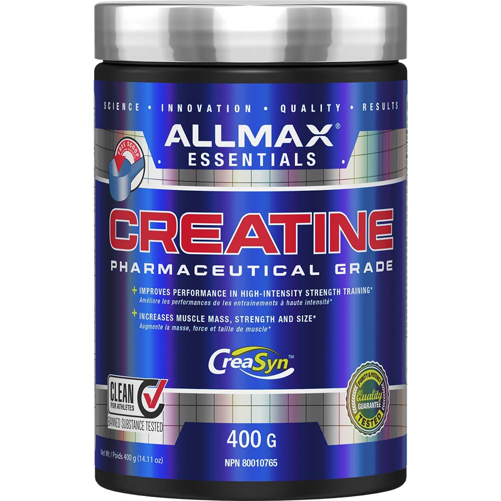 Creatine Monohydrate by ALLMAX Nutrition in 400g Size.
