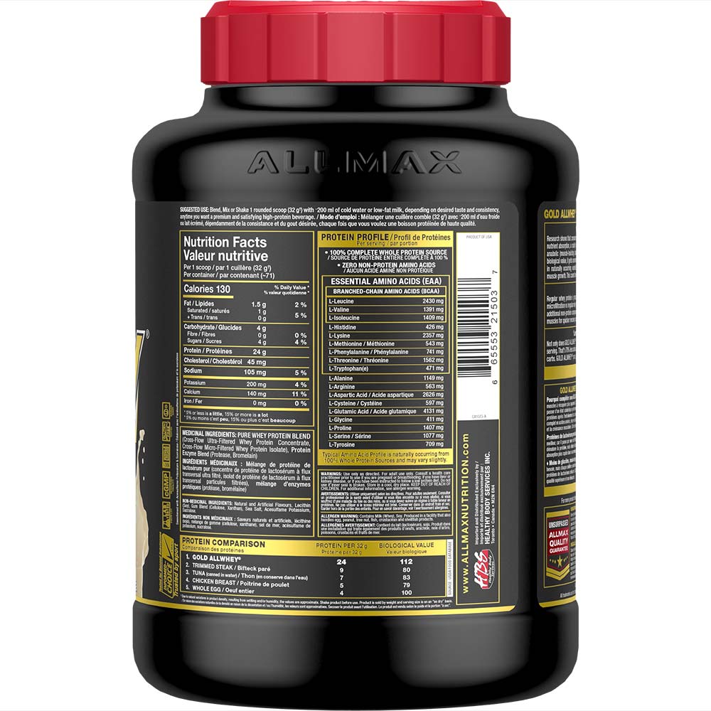 Gold AllWhey: Premium Whey Protein allmaxnutrition 