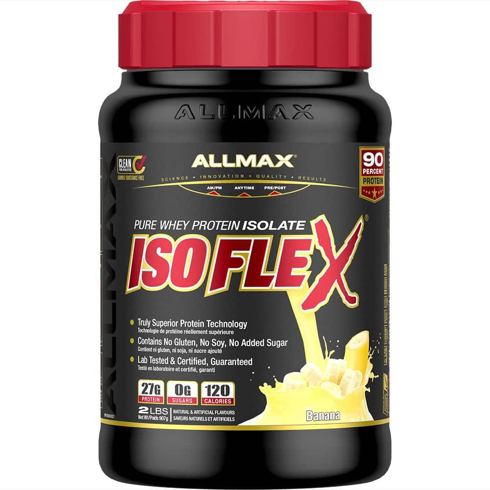 Isoflex: Whey Isolate Protein Powder allmaxnutrition 2 lb Banana 