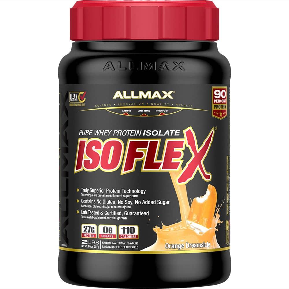 Isoflex: Whey Isolate Protein Powder allmaxnutrition 2 lb Orange Dreamsicle 