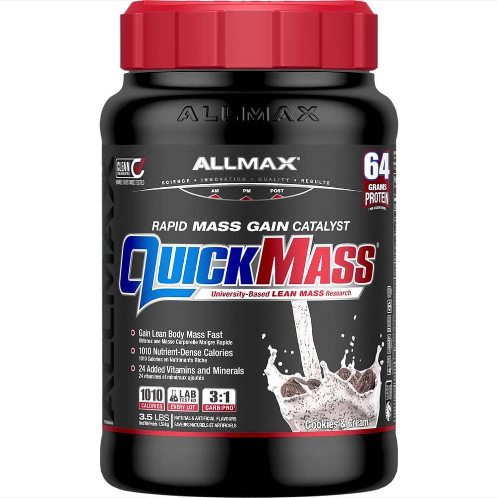 QuickMass Rapid Mass Gain Catalyst allmaxnutrition 3.5 lbs Cookies & Cream 