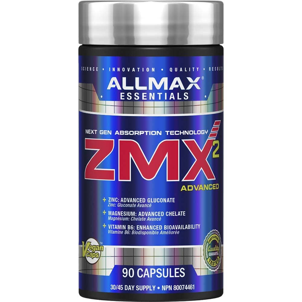 ZMX Supplements & Vitamins allmaxnutrition 90 Capsules 
